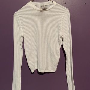 White Mock Neck Top!